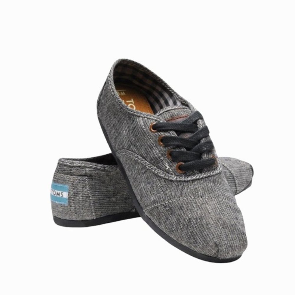 Toms Cordones Metallic Woven Sneakers (Size 7.5, New in Box)